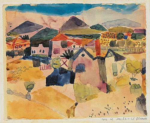 View of Saint-Germain, 1914, Paul Klee