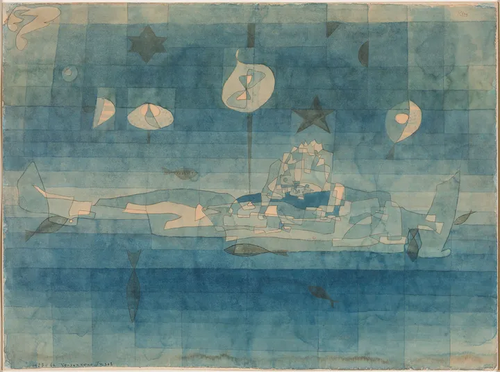 L’Île engloutie, 1923, Paul Klee