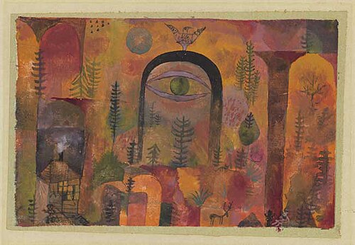 Avec l’aigle, 1918, Paul Klee