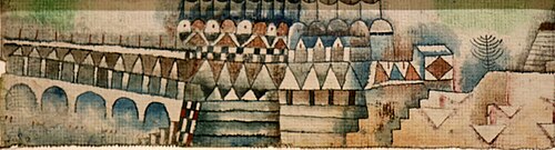 Vieille ville et pont, 1928, Paul Klee