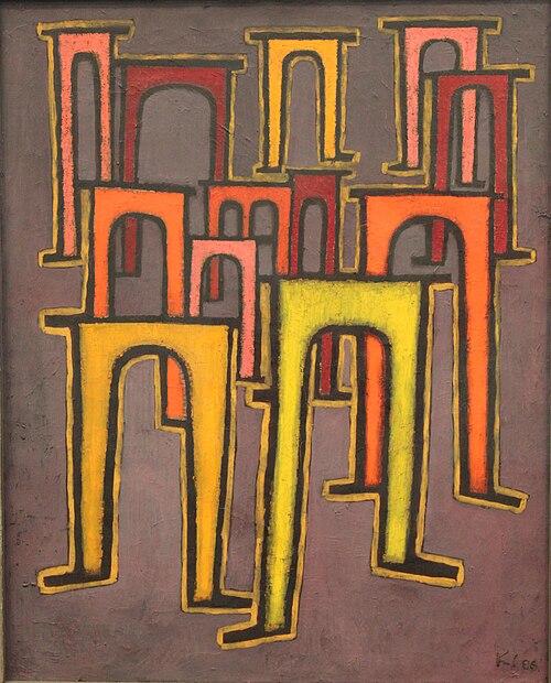 La Révolution des viaducs, 1937, Paul Klee