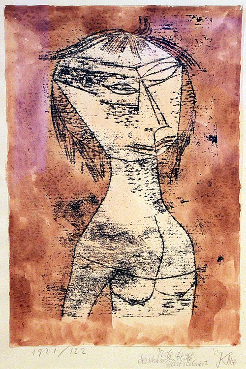 La Sainte de la lumière intérieure, 1921, Paul Klee
