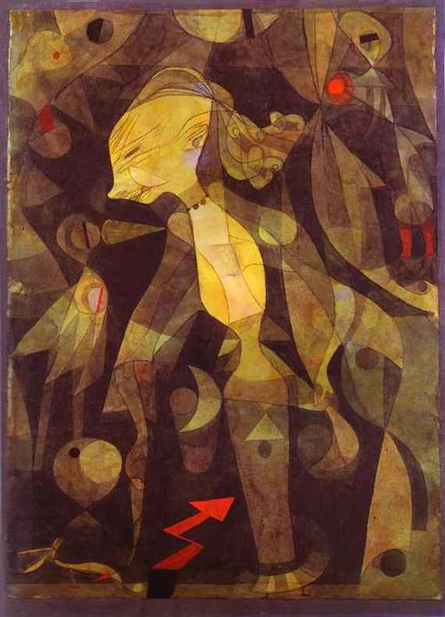 A Young Lady's Adventure, 1921, Paul Klee