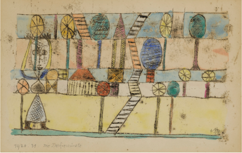 The Village Madwoman, 1920, Paul Klee