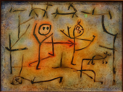 Hot Pursuit, 1929, Paul Klee