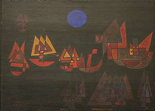 Ships in the Dark, 1927, Paul Klee