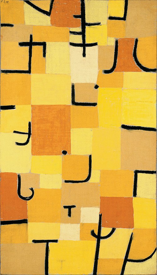Signs In Yellow, 1937, Paul Klee