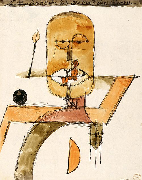 Der Mensch ist der Mund des Herrn, 1918, Paul Klee
