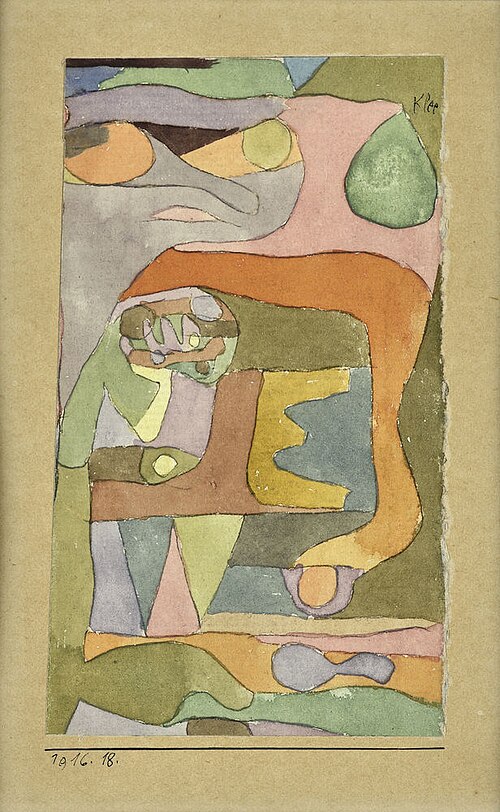 Miniatur mit dem E (Emma), 1916, Paul Klee
