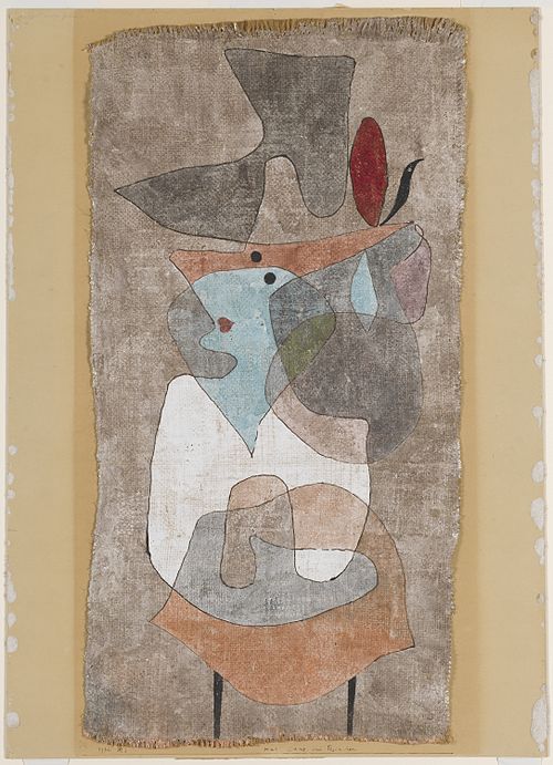 Hat, Lady and Little Table, 1932, Paul Klee