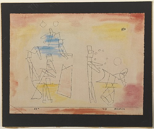 Acrobats, 1915, Paul Klee