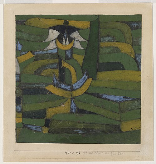 Fleur blanche dans le jardin, 1920, Paul Klee