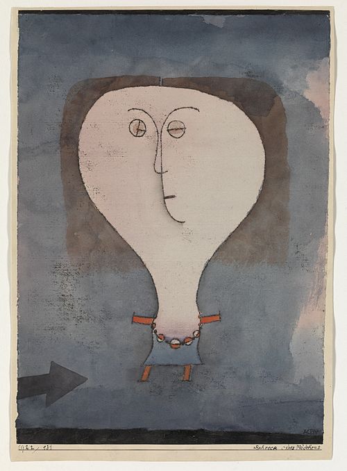Fright of a Girl, 1922, Paul Klee