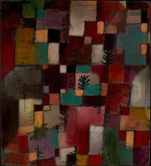 Redgreen and Violet-Yellow Rhythms, 1920, Paul Klee