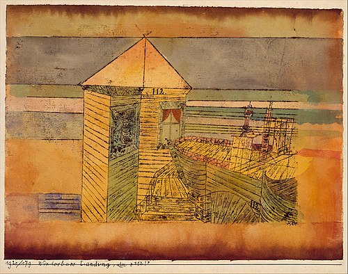 Miraculous Landing, or the "112!", 1920, Paul Klee