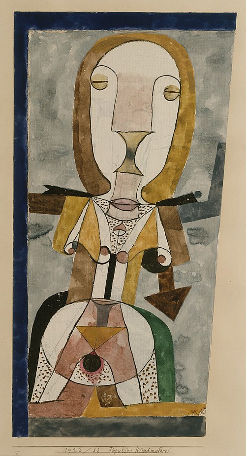 Popular Wall-Painting, 1922, Paul Klee