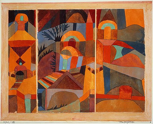 Temple Gardens, 1920, Paul Klee