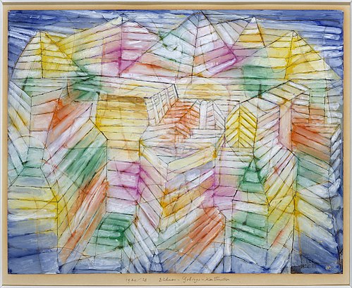 Theater-Mountain-Construction, 1920, Paul Klee