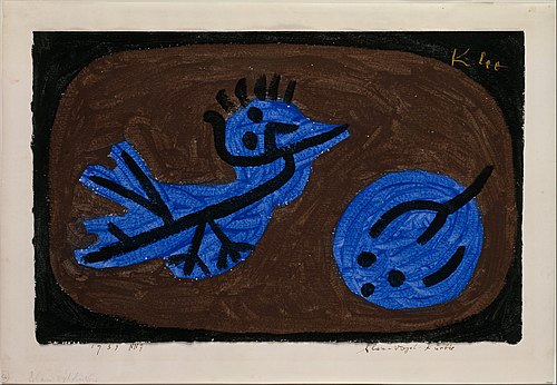 Blue-Bird-Pumpkin, 1939, Paul Klee