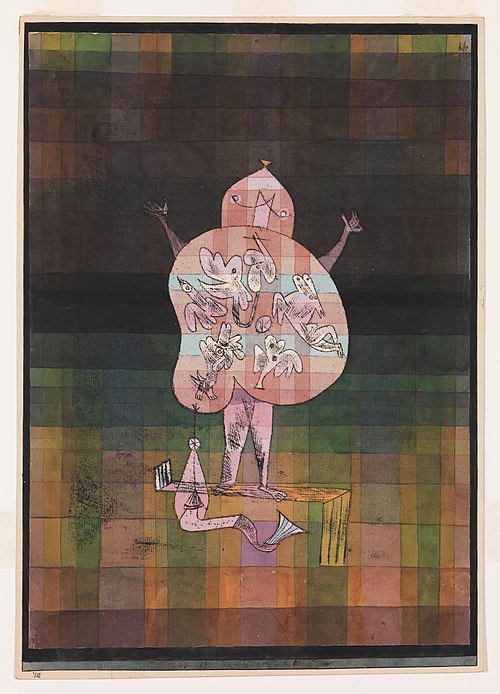 Ventriloquist and Crier in the Moor, 1923, Paul Klee