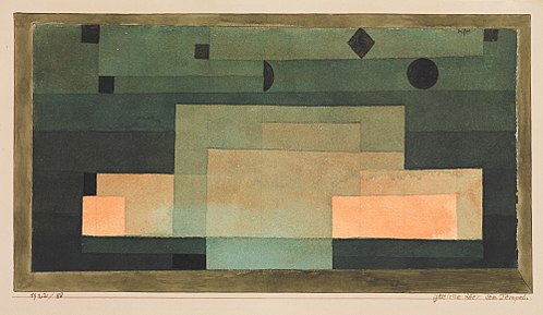 The Firmament Above the Temple, 1922, Paul Klee