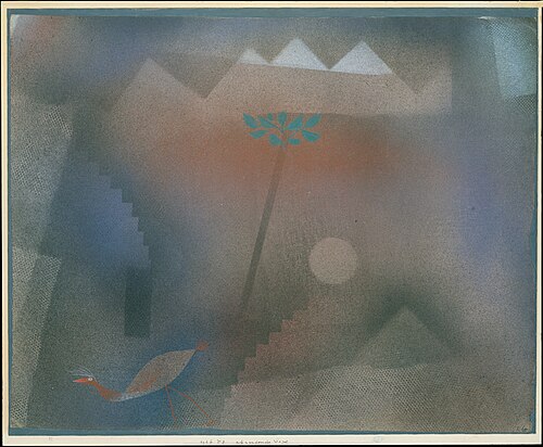 Bird Wandering Off, 1926, Paul Klee