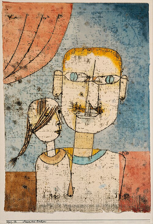 Adam and Little Eve, 1921, Paul Klee