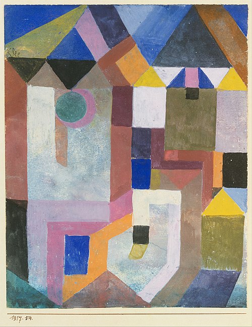 Colorful Architecture, 1917, Paul Klee