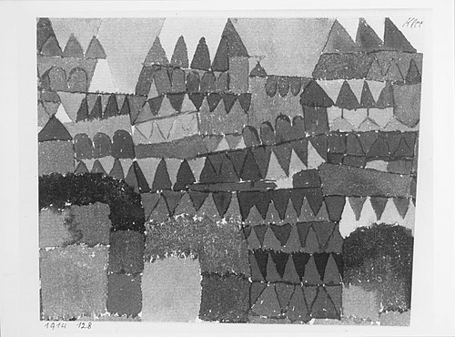 Befestigter Ort, 1914, Paul Klee