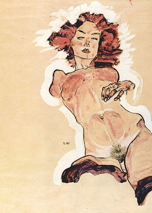 Female Nude, , Egon Schiele