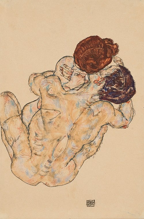 Mann und Frau (Umarmung), 1917, Egon Schiele