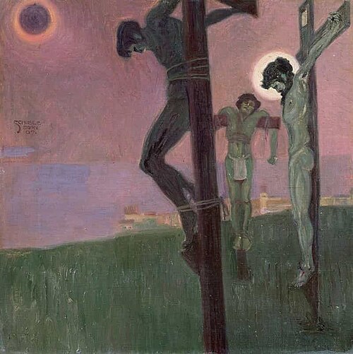 Calvary, 1907, Egon Schiele
