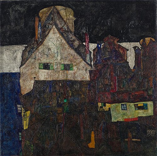 Tote Stadt VI. Die kleine Stadt I, 1912, Egon Schiele