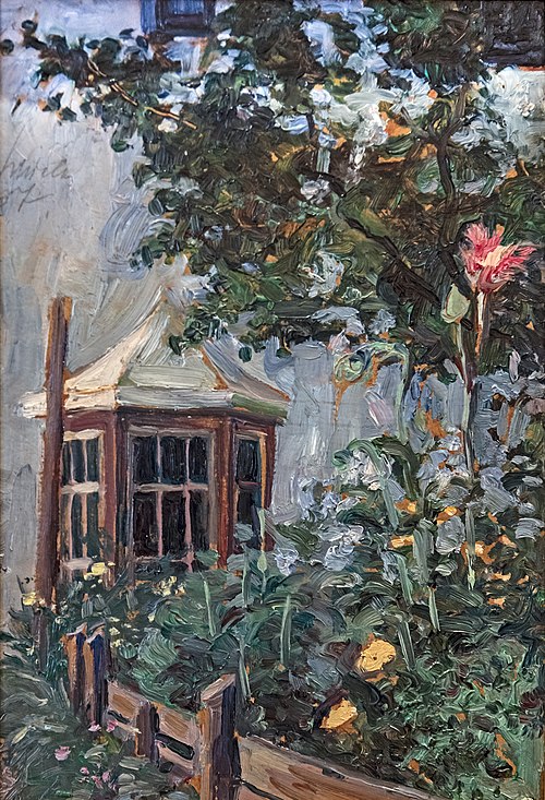Jardin fleuri, , Egon Schiele