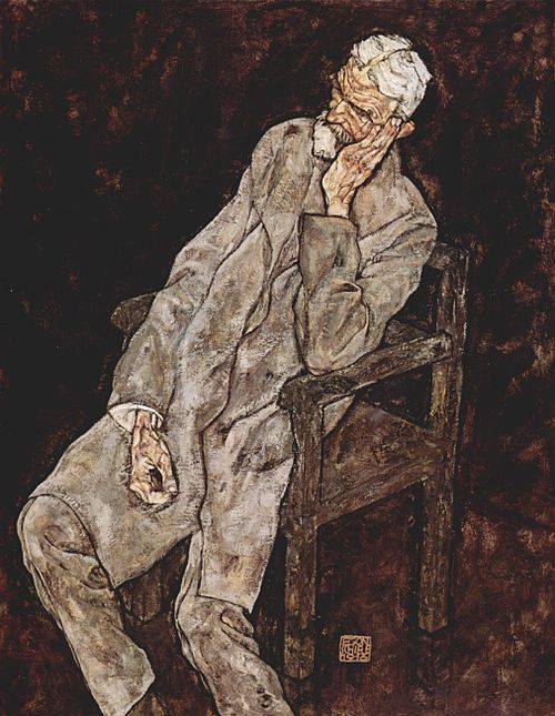 Portrait of Johann Harms, 1916, Egon Schiele