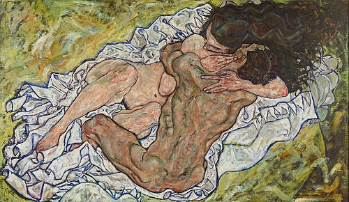 The embrace, 1917, Egon Schiele