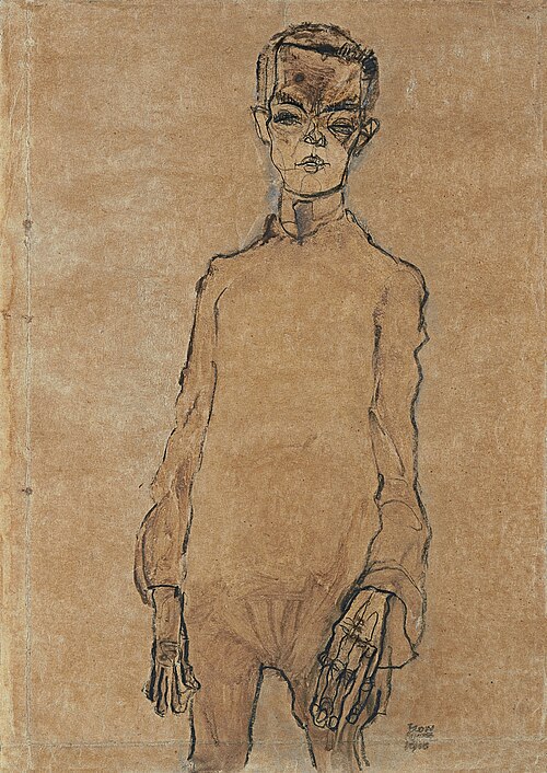 Self-Portrait, 1910, Egon Schiele