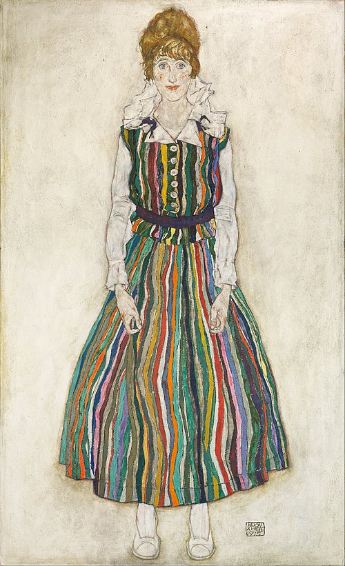 Portrait of Edith (the artist's wife), 1915, Egon Schiele