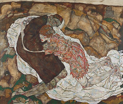 Death and the Maiden, 1915, Egon Schiele