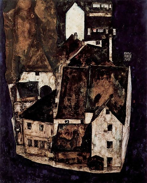 Dead City III, 1911, Egon Schiele