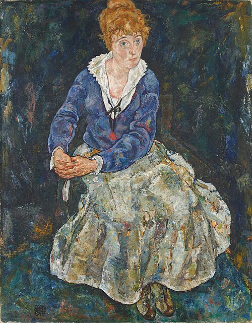Portrait of the artist's wife, Edith Schiele, 1918, Egon Schiele