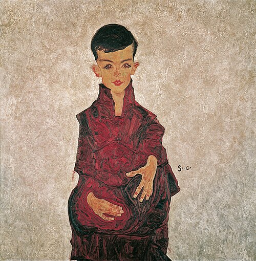 Portrait of Herbert Reiner, 1910, Egon Schiele