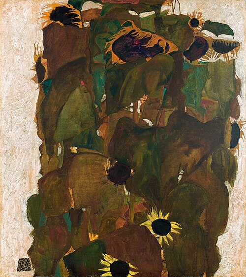 Sunflowers I, 1911, Egon Schiele
