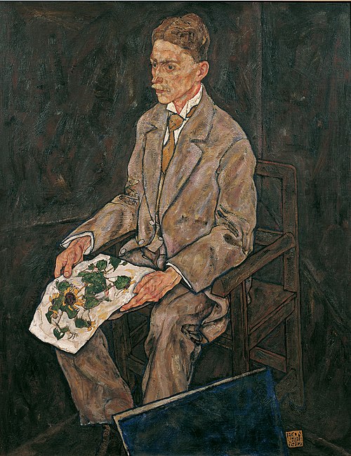 Portrait of Dr. Franz Martin Haberditzl, 1917, Egon Schiele