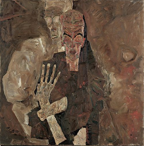 Self-Seer II (Death and Man), 1911, Egon Schiele