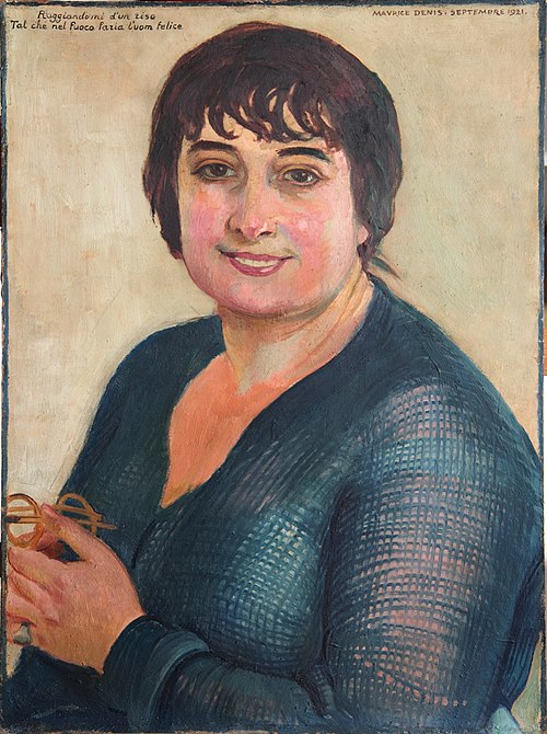 Portrait de Lisbeth en bleu, 1921, Maurice Denis