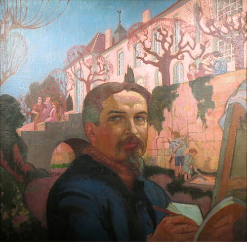 Autoportrait devant le Prieuré, 1921, Maurice Denis