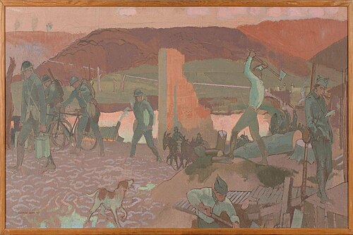 Soirée calme en première ligne, à Barisis, 1917, Maurice Denis