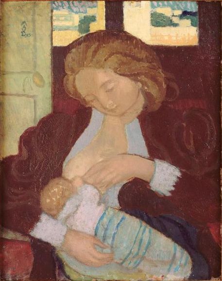 Maternité aux manchettes de dentelle, 1895, Maurice Denis