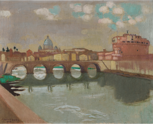 Le Pont Saint-Ange, 1928, Maurice Denis